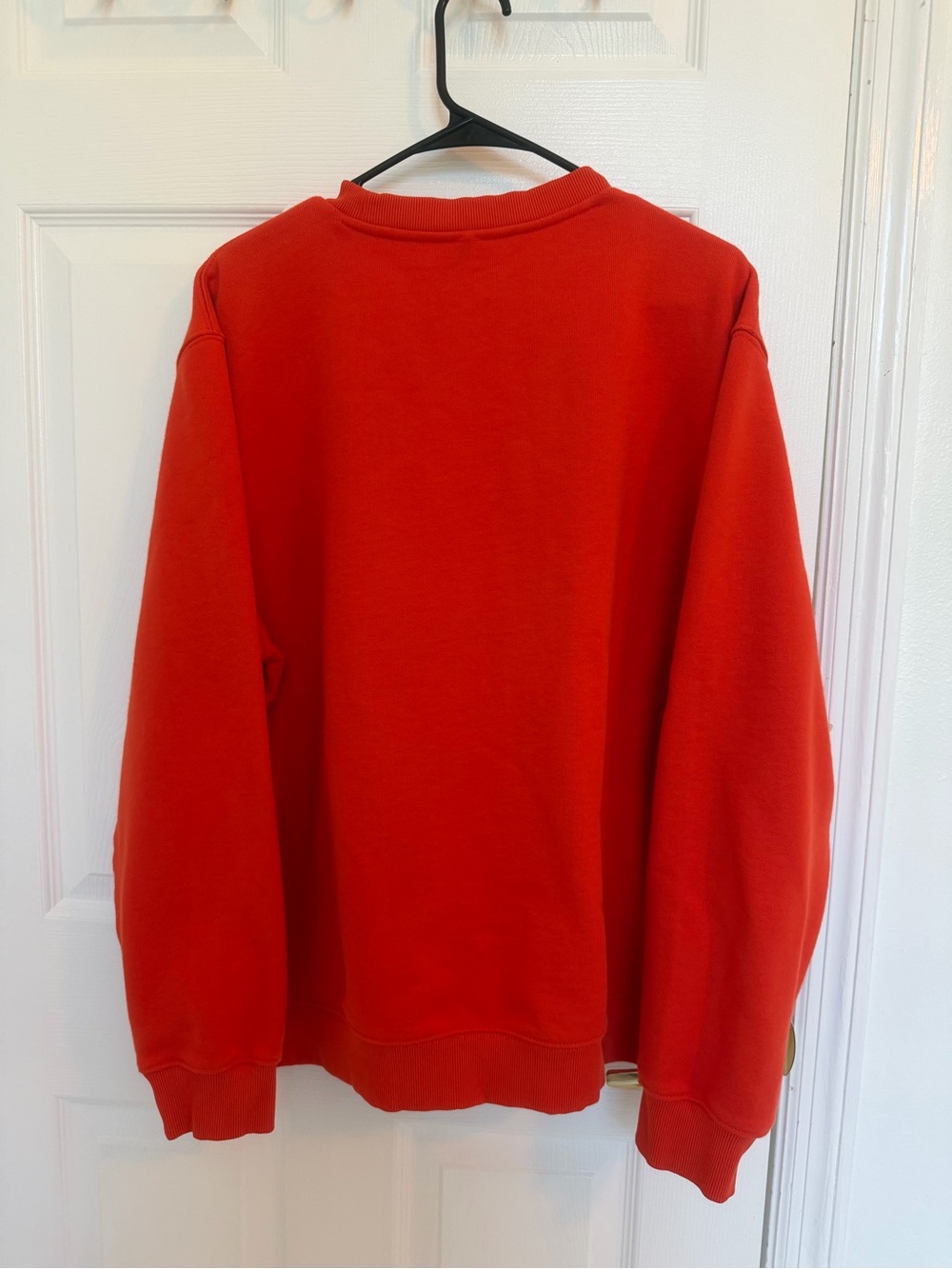 Lacoste Orange-Red Crewneck with Croc Patch - Picture 3 of 7